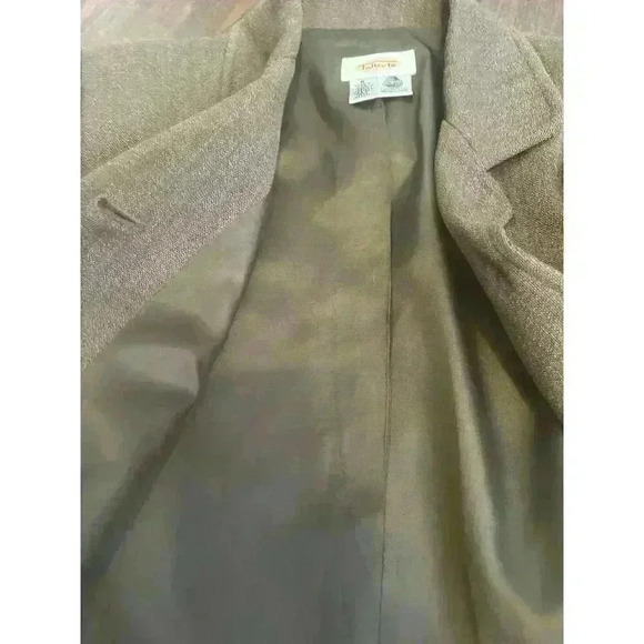 Talbots Vintage Classic Women’ s sz 8 100% Woolmark Tan Blazer Suit‎ Jacket - Picture 8 of 13